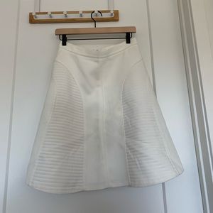 Club Monaco white midi skirt
